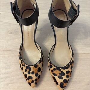 Audrey Brooke Black and Leopard Heels